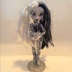 Fashion Doll with Black and White Hair